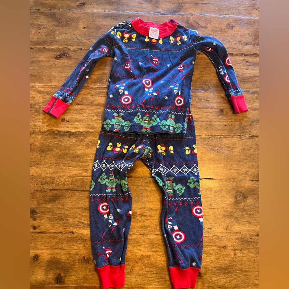 Hanna Andersson Marvel Kids Superhero One Piece - Navy and Red